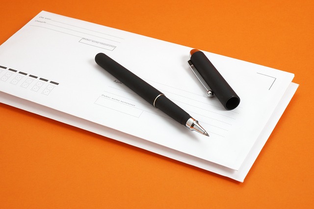 folk postal envelope and seal for privacy requests